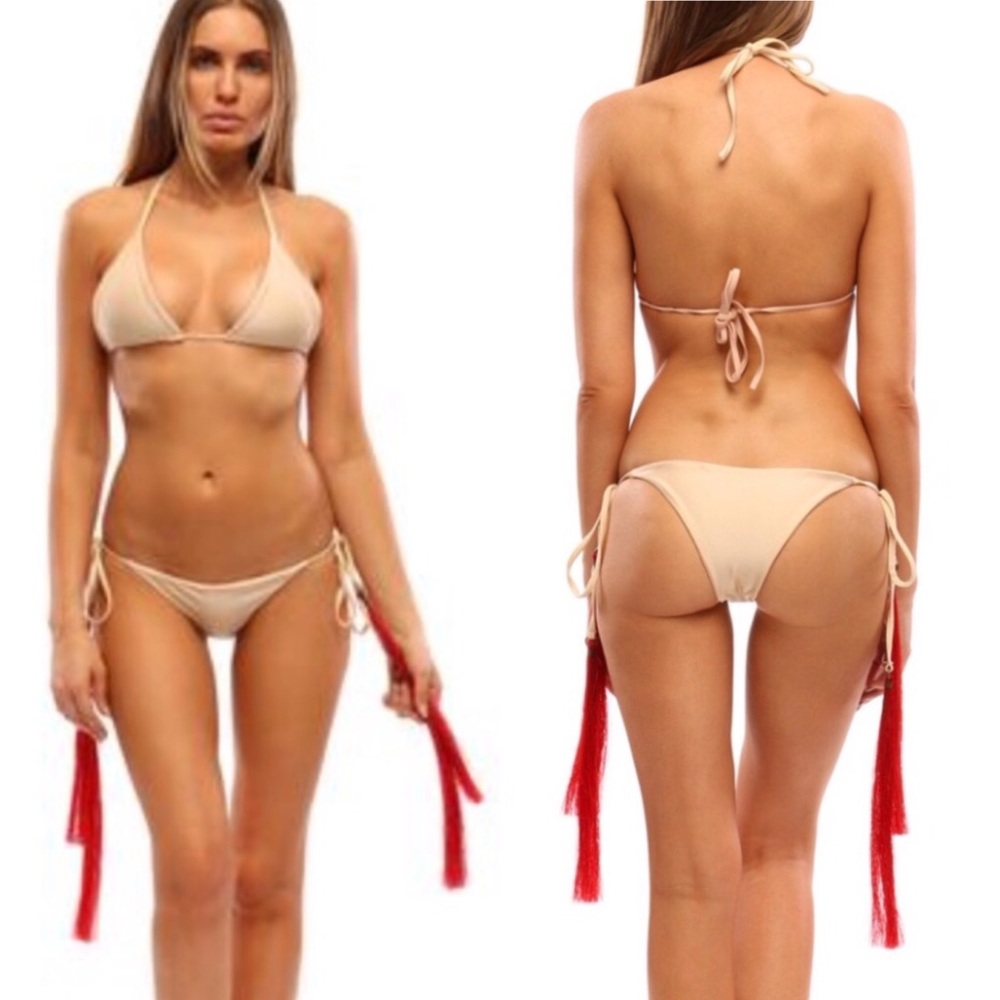 Pacific & Driftwood Cheval Side Tie Bikini Bottom